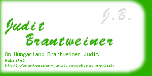 judit brantweiner business card